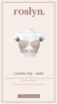 Second Life Marketplace - roslyn. camila top. nude [unpack]